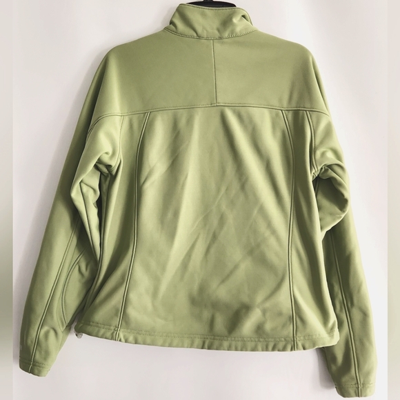 LL BEAN Windstopper Zip Front Lime Green Women's Jacket Size M Reg - Picture 2 of 10